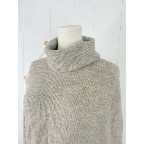 Banana Republic Gray Wool Turtleneck Sweater Womens Large - Picture 2 of 8